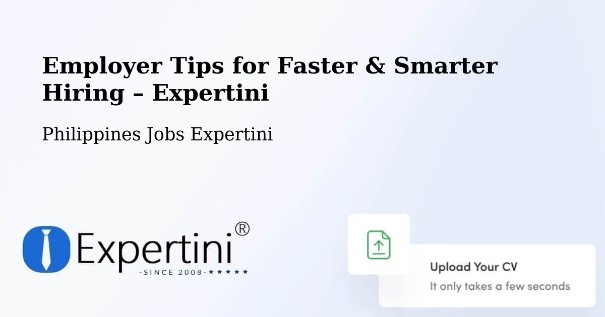 Employer Tips for Hiring & Recruitment – Malitubog - Malitubog, Philippines Jobs Expertini